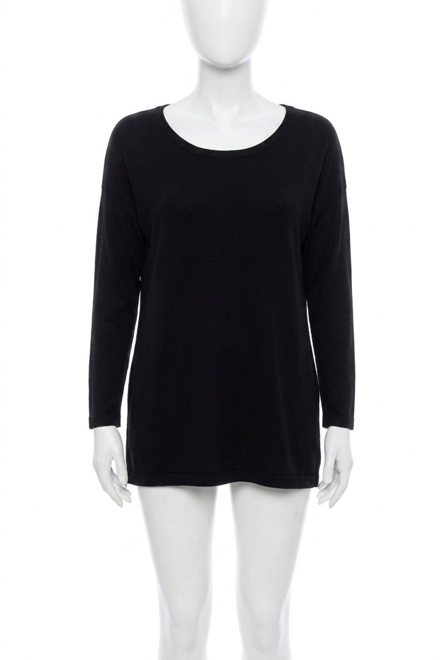 NEW ANGEL APPAREL scoop neck tunic in black
